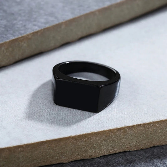 Black Signet Ring